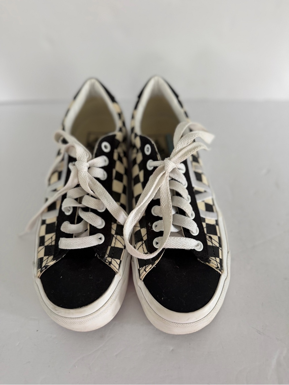 Vans ComfyCush Era Checkerboard Skate Shoes Men 7 Women 8.5 Black White Low Top